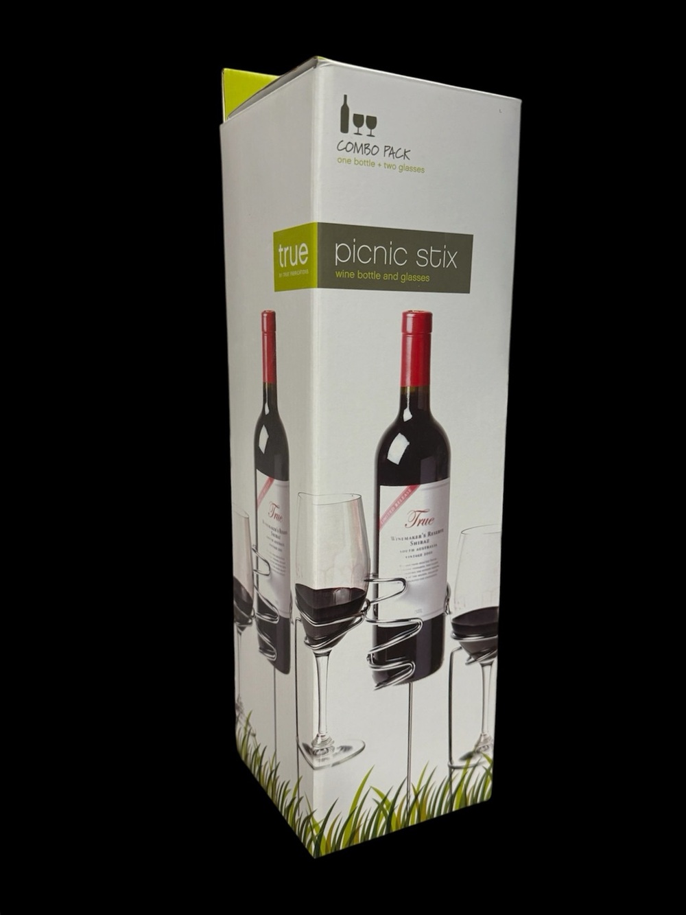True Picnic Stix Wine Bottle & Glasses Combo Pack